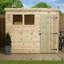 7 Ft. W x 5 Ft. D Shiplap Pent Wooden Shed