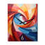 Horloge murale abstraite bleue et bleue-811617788