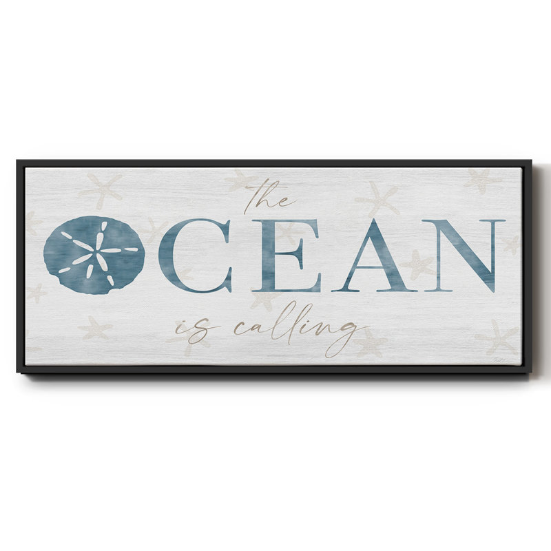 The Ocean, reproduction d'art sur toile, H 12 po x l 30 po x P 1,5 po, Noir