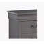 1pc Table de chevet grise Louis Philippe-881085555
