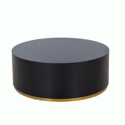 Table basse ronde en faux bois Placeeda