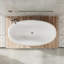Baignoire autoportante en acrylique sans soudure 66,93 "x 33,46" pour une utilisation domestique