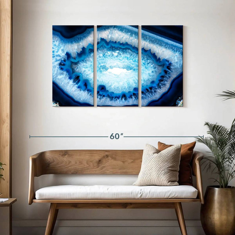 Agate bleue Alvord, H 28 po x l 45 po