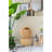 21.7X21.7X34.3" Cement Round Water Fountain With Light And Pump