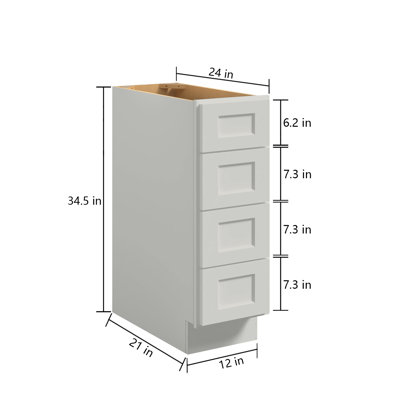 Hardwood Ready-to-Assemble Plywood Standard Drawer Base Cabinet