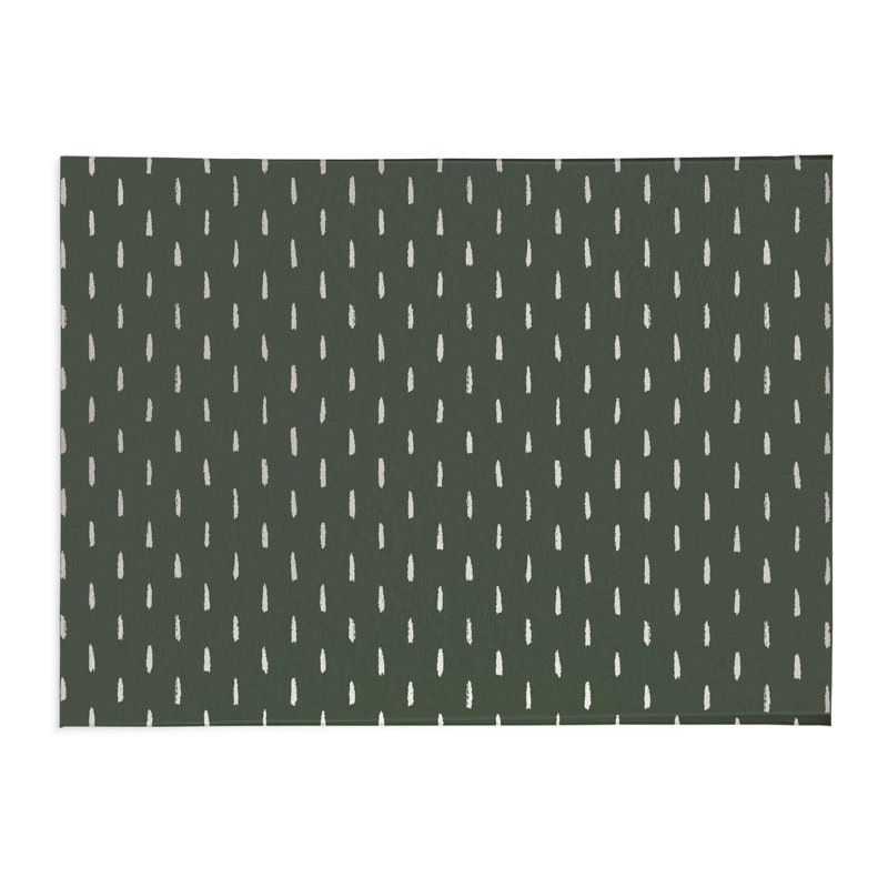 Long Drop Kids Play Mat, Chimichurri/Green, Rectangle 48" x 72"