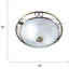 Elda Glass Flush Mount
