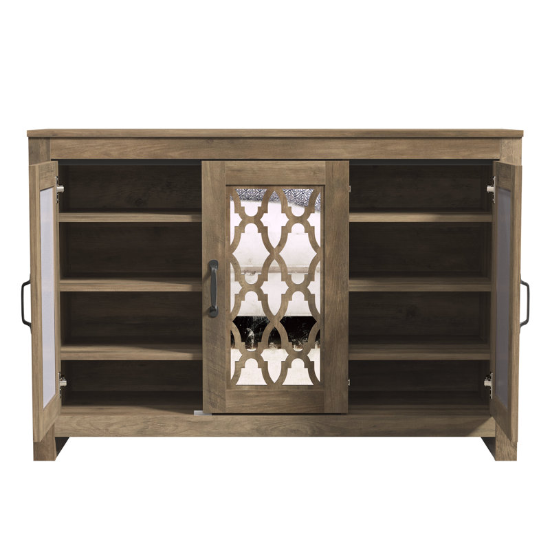Chessani 16 Pair Shoe Storage Cabinet, Brown