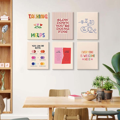 6 Piece Wrapped Canvas Print