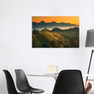 Slovenian Autumn... by Krzysztof Browko - Wrapped Canvas Painting