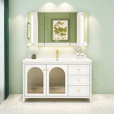 French modern minimalist style bathroom cabinet