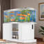 Support d'aquarium avec prise de courant et armoire de rangement