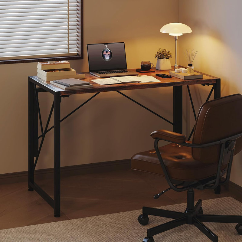 Folding Desk Small Foldable Desk 31.5" For Small Spaces