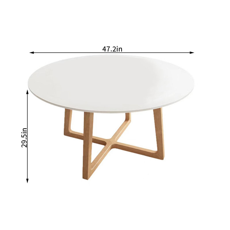 Table de salle à manger Taletta, H 29,5 po x L 47,2 po x l 47,2 po