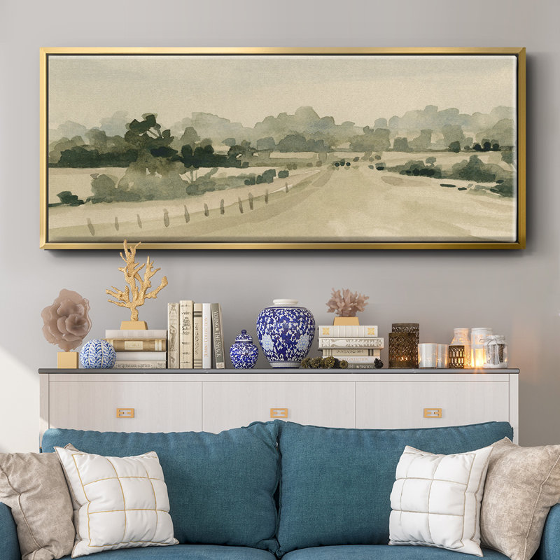 Rural Roads II- Framed Canvas