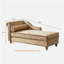 Chaise longue rembourrée avec rangement en velours Upholstery-68468530