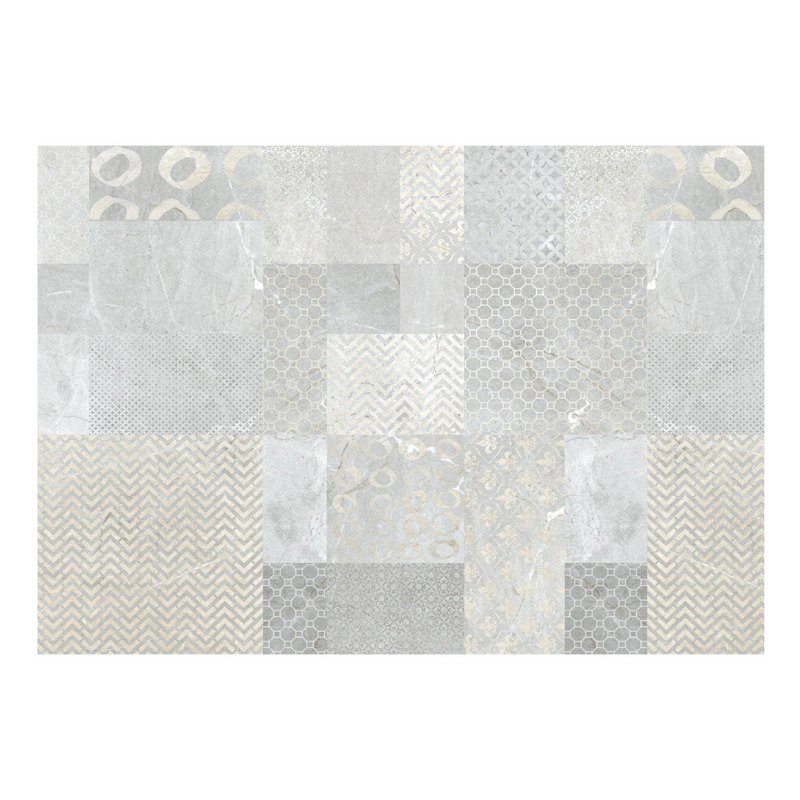 Carreaux de mosaïque en béton Kadance, L 96 po x L 68 po, Peel & Stick