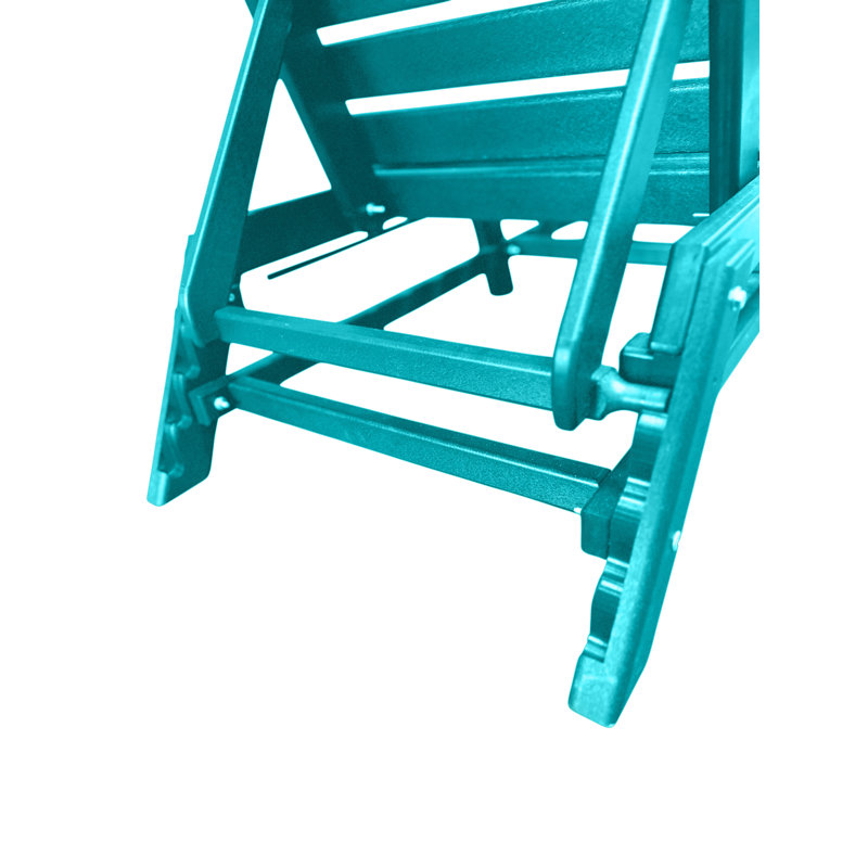 Chaise longue de jardin inclinable Brasstown, Bleu sarcelle