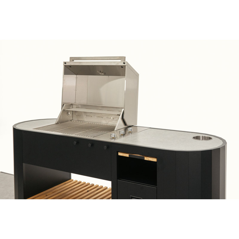 OVO GM - Outdoor Kichten Island- Cabinet with Grill & Worktop