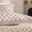 Nyhavn Cotton Blend Chequered Duvet Cover Set with Pillowcases Included-120899507-120899509