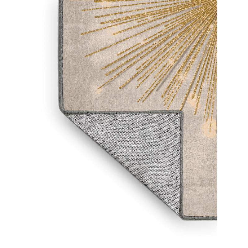 Tapis abstrait moderne et contemporain Moravian New Years, 5 x 8
