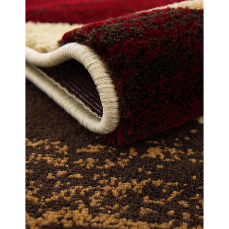 Ivetta Abstract Beige Area Rug, Square 5'3"