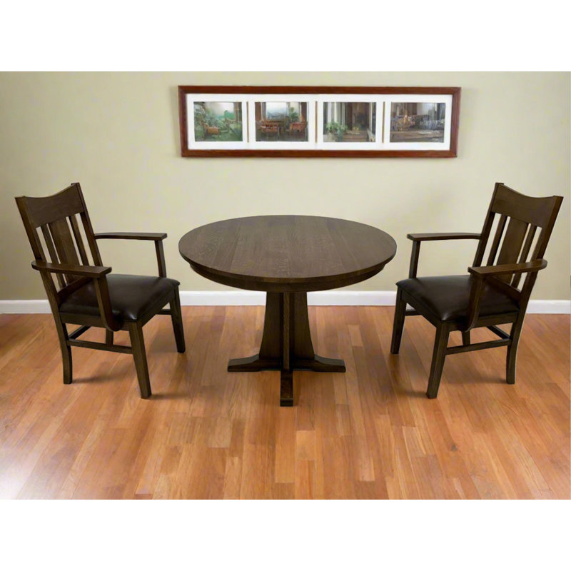 Ensemble de 2 chaises de salle à manger Mission Oak