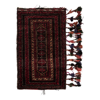 Antique One-of-a-Kind 1'9X3'1 Hand Knotted Area Rug