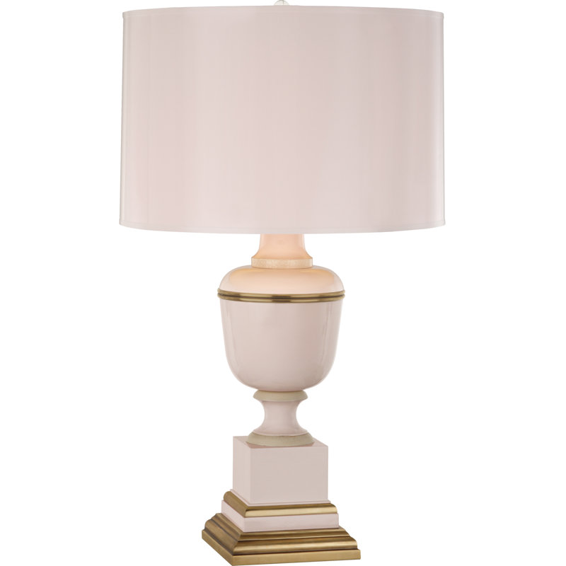 Annika Metal Table Lamp, 24'' H x 13.5" W x 13.5" D, Blush, Blush