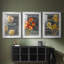 Tableau noir Paris II - Impression encadrée sur mesure de qualité supérieure mate - 3 pièces-614822435