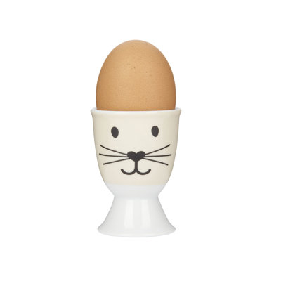 KitchenCraft Porcelain "Cat Face" Egg Cups