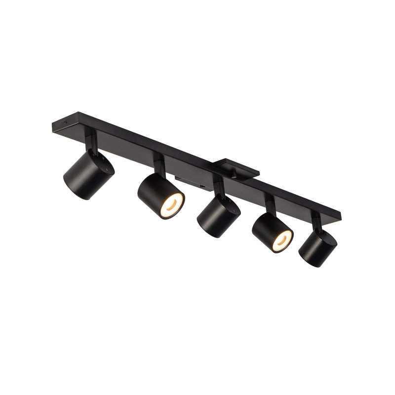 Arnold Black 50W LED 5-Head Adjustable Track Light