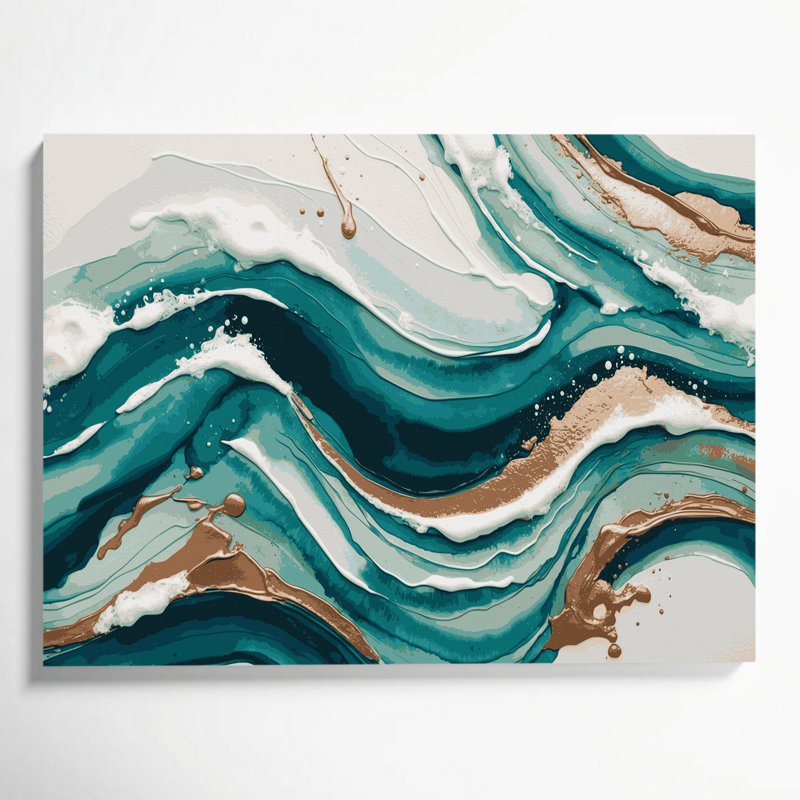 Art mural sur toile Coastal Coastal, H 11 po x l 14 po