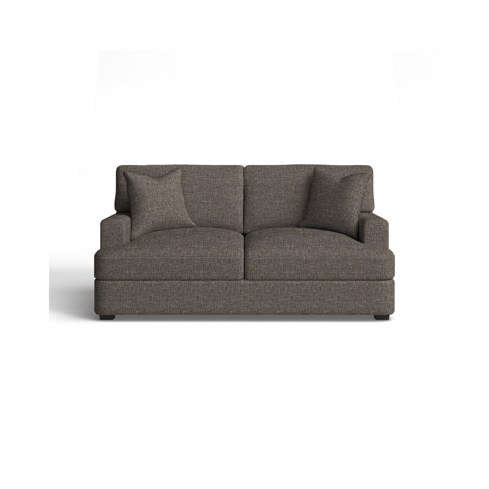 Emilio 65'' Upholstered Loveseat, Sustain® Dursky Charcoal