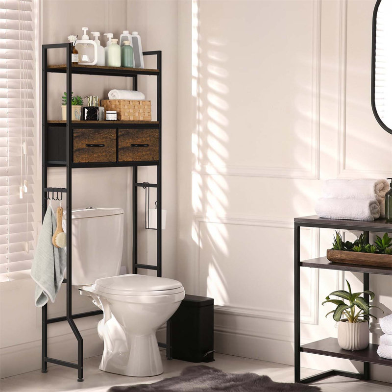 Aadhith Over The Toilet Storage, Brown