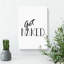 Get Naked Typography - Wrapped Canvas-64026094