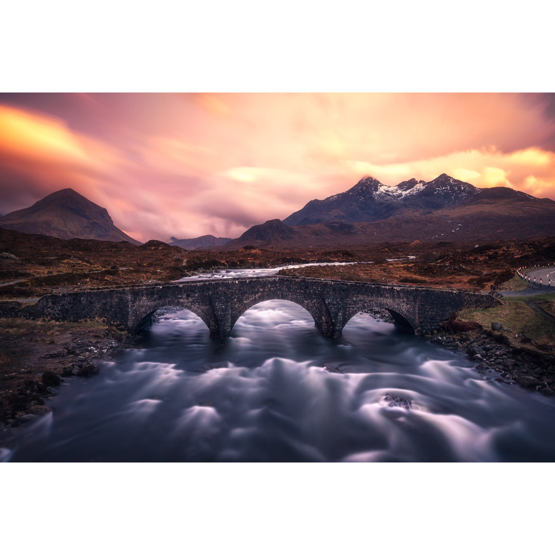 Sonnenuntergang in Sligachan - Druck