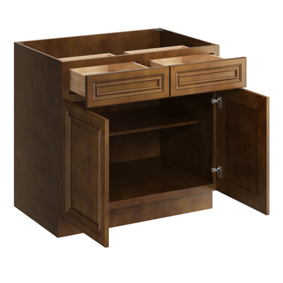 Armoire de cuisine avec 2 tiroirs L 36 po x H 34,5 po x P 24 po CASAINC