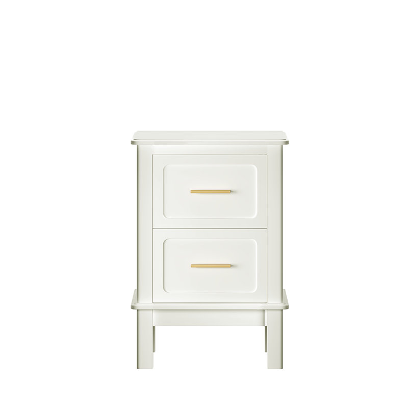 Table de chevet spacieuse avec rangement en MDF, style moderne, chambre à coucher et salon