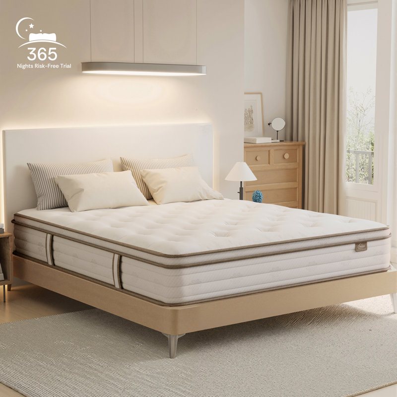 12" Queen Gel Memory Foam Hybrid Mattress with Pocket Springs, Medium Comfort, Pressure Relief and Motion Isolation, CertiPUR-US Certified, 100-Night Trial