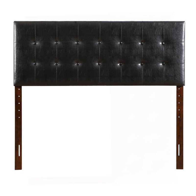 Stylish Upholstered Headboard For Bedrooms, Full/Double, Black
