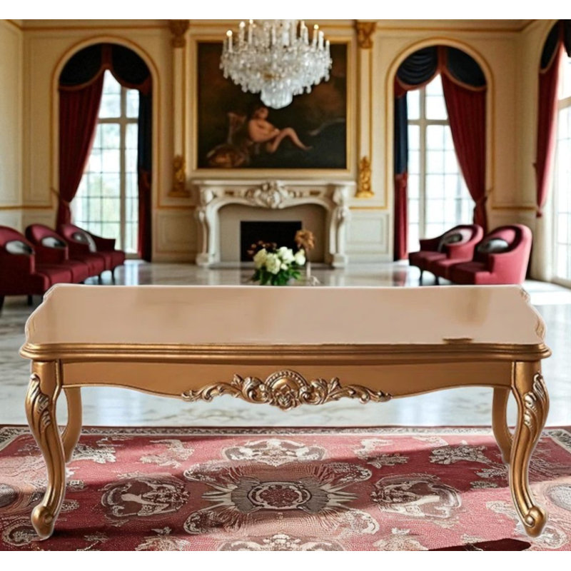 Jerlisa Solid Wood Top Coffee Table