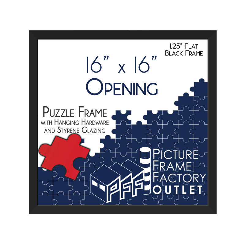 Picture Frame, Black, 16" x 16"