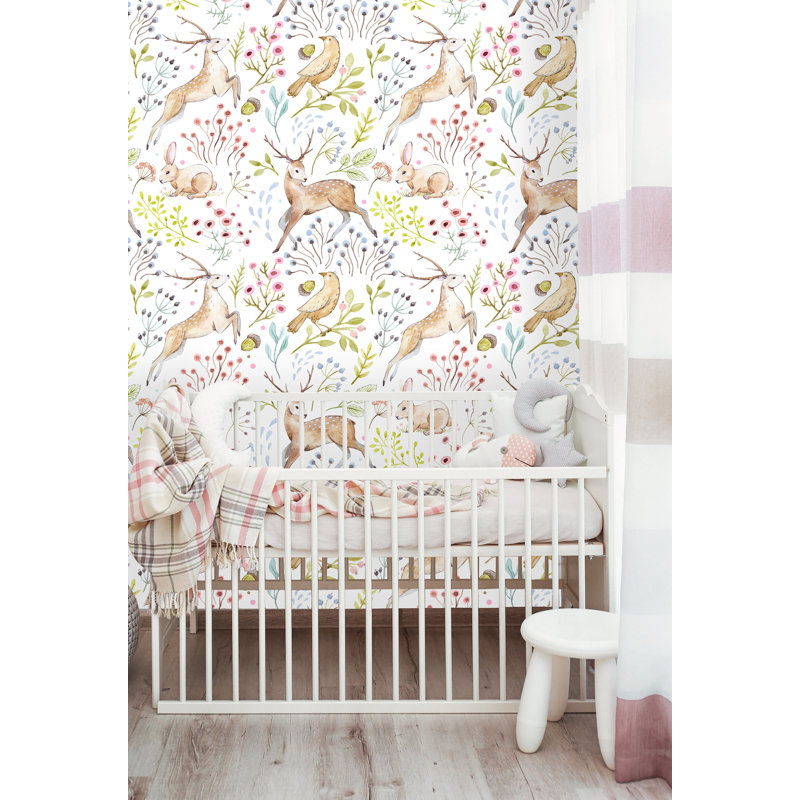 Rouleau de papier peint autocollant Shari, L 75 po x l 25 po
