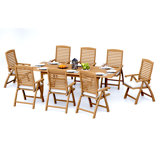 Ashley Outdoor - Piece Teak Dining Set