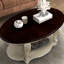 3 tables basses dans le salon - conception beige, structure en bois massif, plateau en placage thermique, rangement abondant, guide d'installation facile pour la zone et les pieds, étapes d'assemblage simples