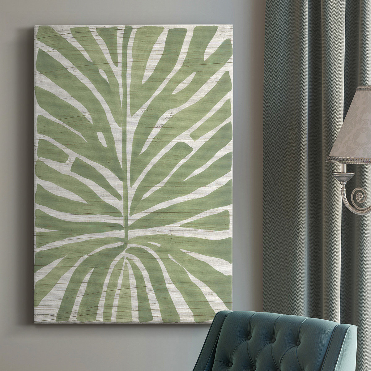 Bay Isle Home™ Driftwood Palm Leaf III Wrapped Canvas Print & Reviews ...