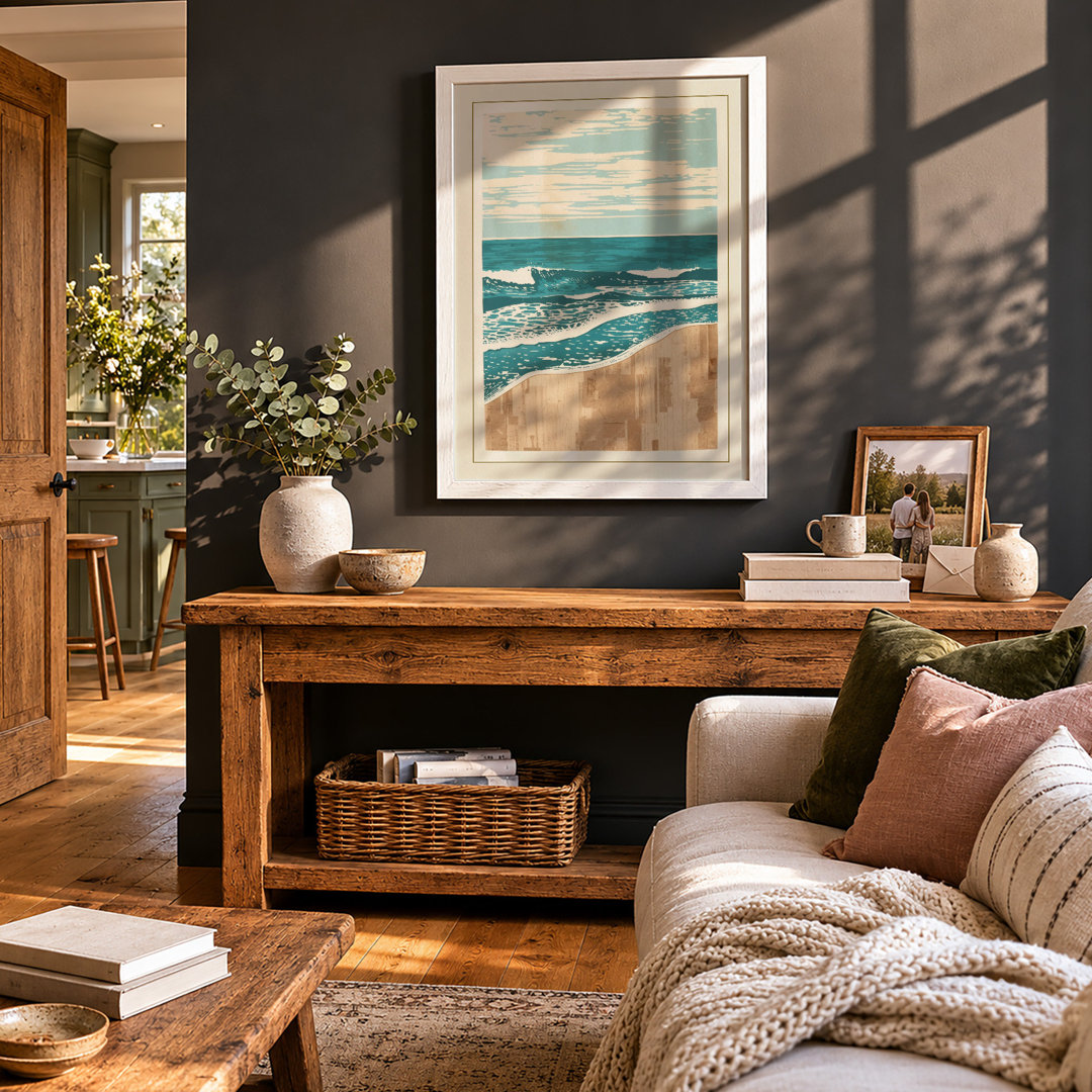 Seascape Coastal Framed Art Print