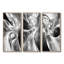 «Gray Abstract Steel Serenade I», reproduction d'art abstrait, collection de 3 pièces-1068538709-1068538707-1068538718