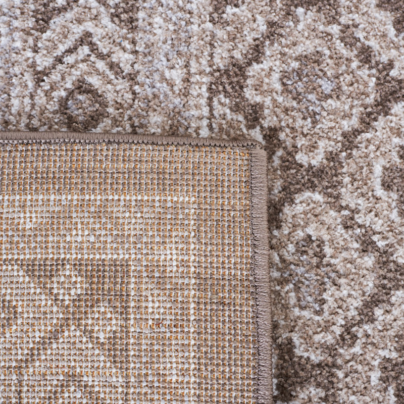 Tapis gris / ivoire Gracie-Lou 658, Rectangle 9 pi x 12 pi